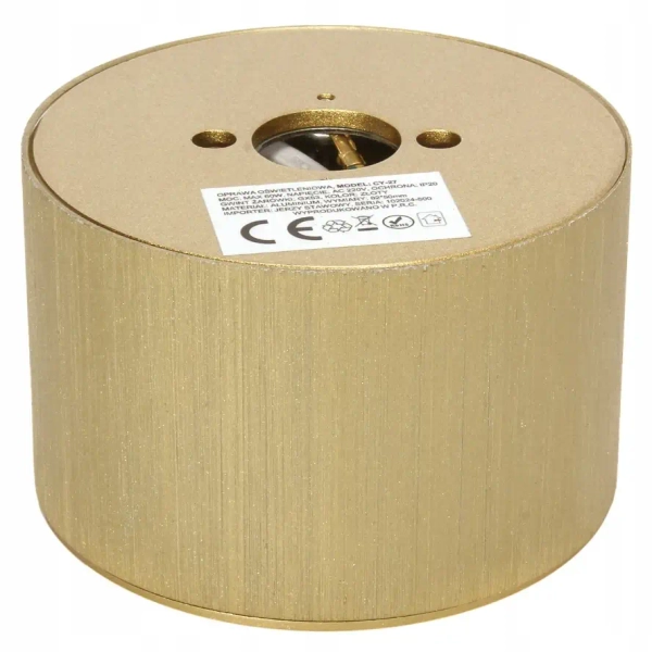 Minimalistyczny spot natynkowy CY-27 CGG53-CY-27 tuba złoty