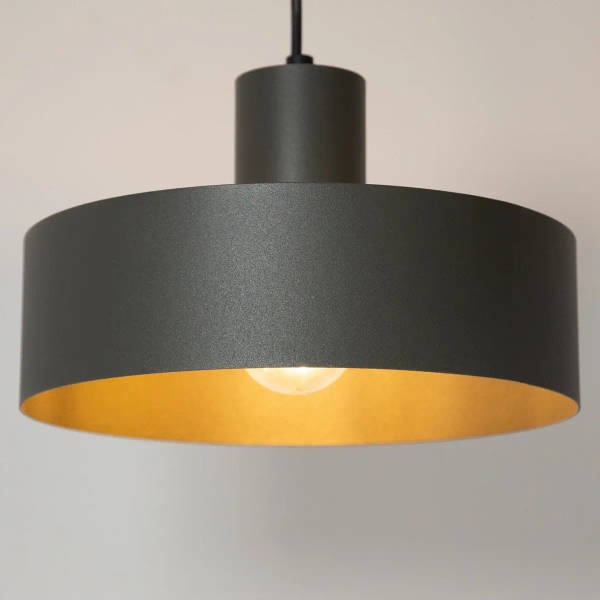 Loftowa lampa wisząca Rif M 41180 do przedpokoju zwis ciemnoszary