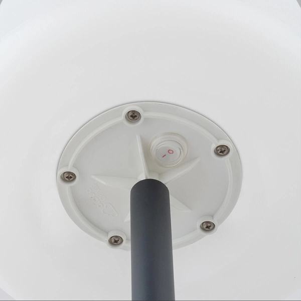 Lampa podłogowa Patio 10105 z włącznikiem grafitowa biała