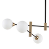 Molekuły szklane MARINO PND-9148-4-OPAL Italux loftowa lampa sufitowa biała czarna