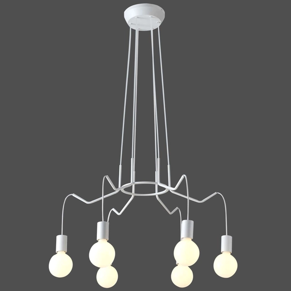 Lampa wisząca BASSO 36-71026 metalowa industrialny zwis hygge białe