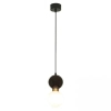 Marmurowa wisząca lampa 23241 kula biała mosiądz czarny