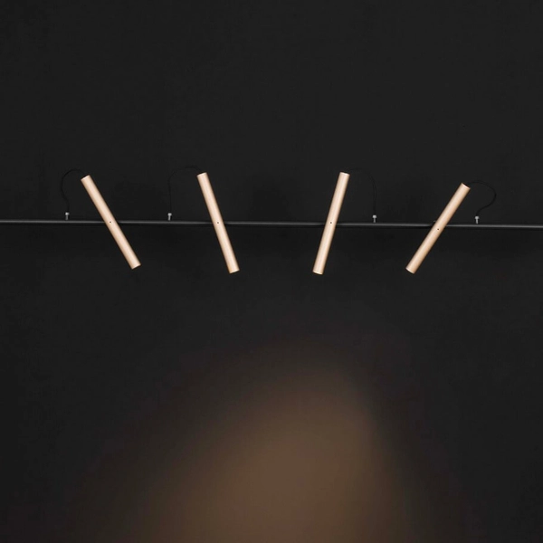 Wisząca lampa regulowane tuby YAGUARU LE44647 LED 22W 3000K złota czarna