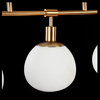 Modernistyczna LAMPA wisząca ERICH MOD221PL-05G Maytoni metalowa OPRAWA szklane kule ZWIS molekuły mosiądz