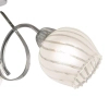 Klasyczna lampa sufitowa 7138/3 8C szklane klosze chrom