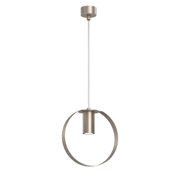 Lampa okrągła wisząca ORTIGA 5043 Shilo do jadalni platynowa