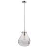 Szklana lampa wisząca Utopia 94521 industrialna przezroczysta chrom