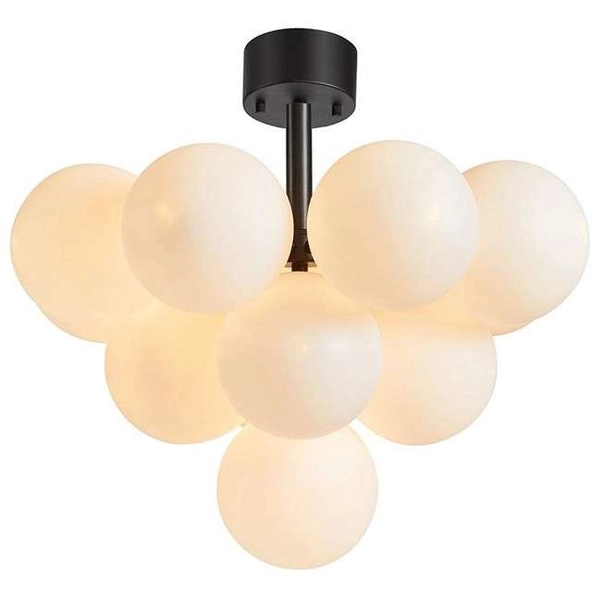 Sufitowa LAMPA modernistyczna MERLOT 107913 Markslojd plafon OPRAWA szklane kule balls czarne białe