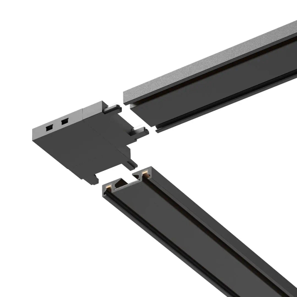Łącznik do szyn magnetycznych typu L Slim Magnetic ML2217 czarny