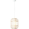 Bambusowa lampa wisząca Bones 99245/09 kremowa biała