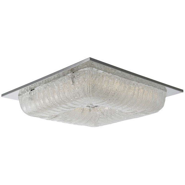 LAMPA sufitowa MERCER MX15118-1B-40W Italux kwadratowa OPRAWA metalowa LED 40W 3000K plafon chrom