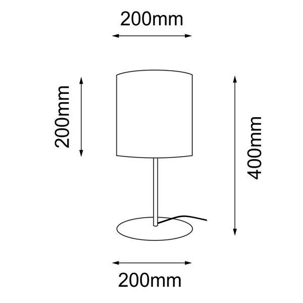 Biurkowa lampka Lamego 2026 Shilo minimalistyczna do sypialni czarny