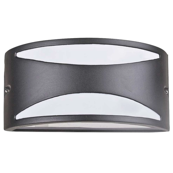 Zewnętrzna LAMPA ścienna MANHATTAN 8359 Rabalux elewacyjna OPRAWA półokrągła outdoor IP54 czarna