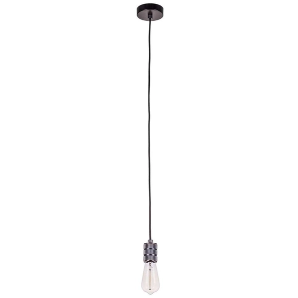 Industrialna LAMPA wisząca MILLENIA DS-M-010-03 MATT BLACK Italux metalowa OPRAWKA przewód ZWIS loftowy czarny matowy