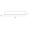 Wpustowa lampa sufitowa X-LINE H0138 Maxlight LED 15W 3000K biały czarny