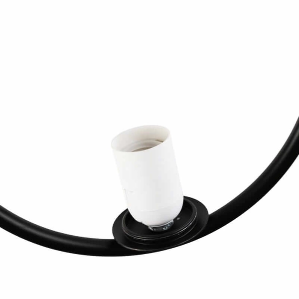 Wisząca lampa Milano ABR-LWMR-E27 Abruzzo bańka zwis czarna biała