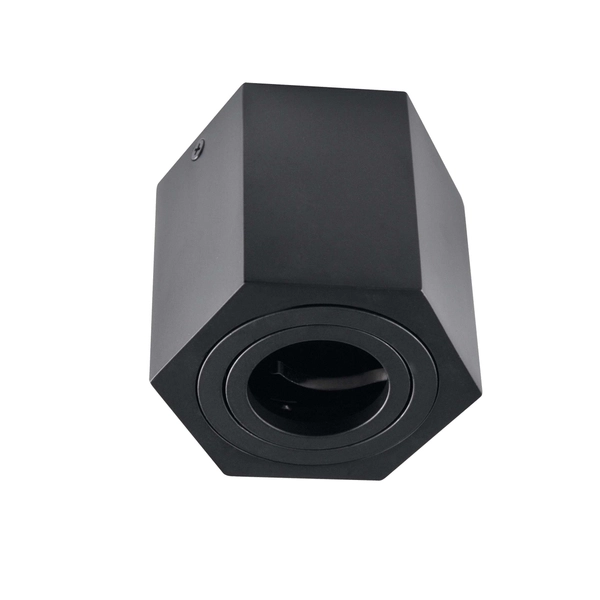 Sześciokątna LAMPA sufitowa HEXAGON 313188 Polux regulowana OPRAWA metalowa downlight czarny