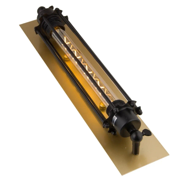 Lampa ścienna Retro Loft ABIGALI-KR-E27-GOLD-BLACK złota czarna