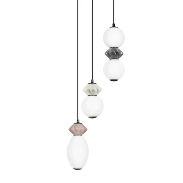 Potrójna lampa wisząca MONRETA LE45235 LED 20W 3000K ceramiczna mokka