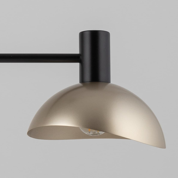 Podwójna lampa wisząca Artis 40566 Sigma z kloszami metalowa czarna złota