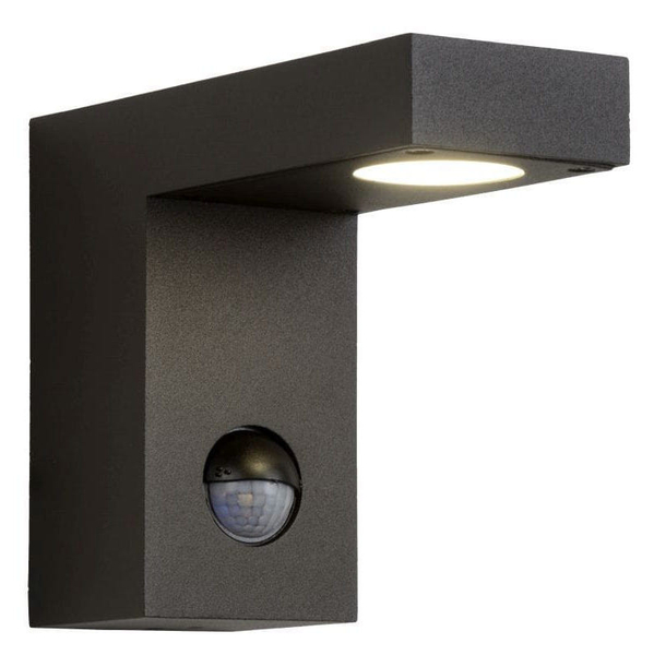 Ścienna LAMPA ogrodowa TEXAS 28850/24/30 Lucide metalowa OPRAWA outdoor LED 6W 3000K zewnętrzna IP54 czarna