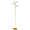 LAMPA podłogowa DRS8006/3F TR GL Elem stojąca OPRAWA metalowa złota biała