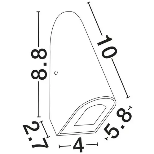 Minimalistyczna lampa ścienna TELVANO LE75314 LED 3W 3000K IP65 rdzawy