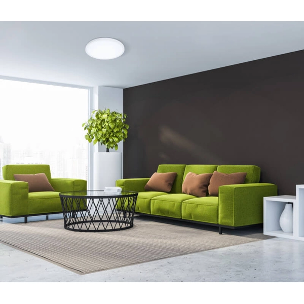 Sypialniana lampa sufitowa Pelaro LED 30W 4000K nad łóżko biała