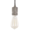 Wisząca LAMPA industrialna CASA DS-M-010 MATT BLACK Italux metalowa OPRAWA przewód zwis loft oprawka czarna matowa