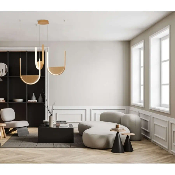 Dekoracyjna wisząca lampa 23169 LED 54W 3000-4000K regulowana złoty