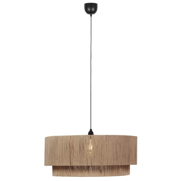 Lampa wisząca do salonu SMILLA 366890136 boho beżowa czarna