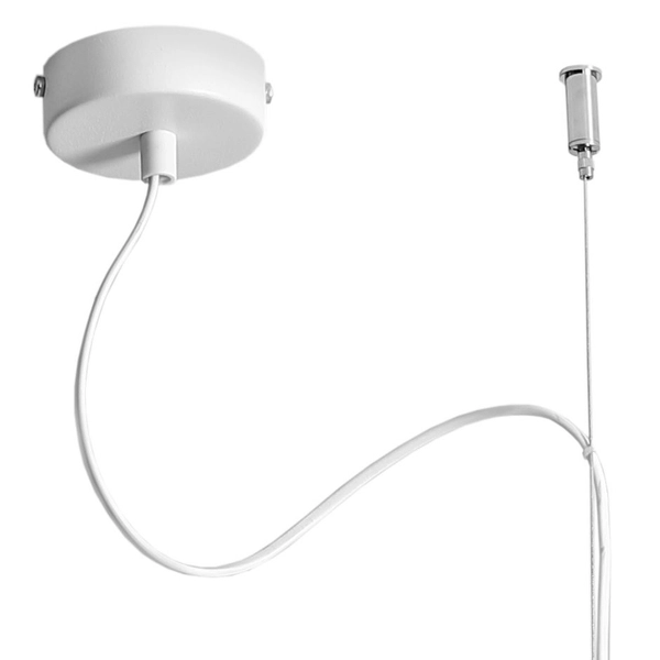 Lampa wisząca BERYL 976H Aldex metalowy zwis biały