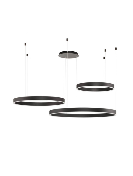 Salonowa lampa wisząca JACA LE42765 nad stolik LED 143W 3000K czarna