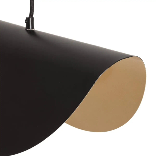 Metalowa lampa wisząca Sessanta ABR-LW-SES do salonu złota czarna