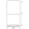 Sufitowa lampa spot 2273686 okrągła tuba downlight industrialny biały