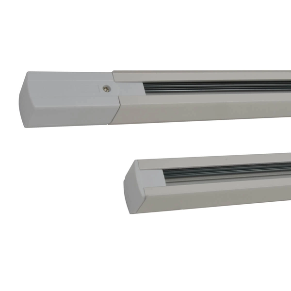 Szynoprzewód z zasilaniem i zaślepką zestaw Track AZ2988 3-faz biały 2m