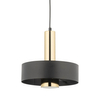 Zawieszana lampa Rif 40719 Sigma tuba metalowa czarna złota