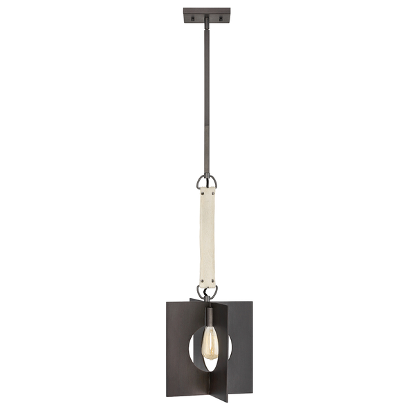 Lampa wisząca nad stół QN-LUDLOW-1P-GR geometryczna grafitowa