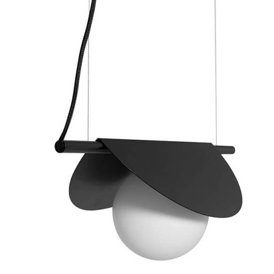 Wisząca lampa nad wyspę Sallo SAA122P0 loftowa czarna