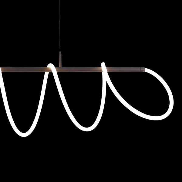 Ledowa lampa wisząca ZIGZAG AZ5827 Azzardo 75W 3000K belka czarna