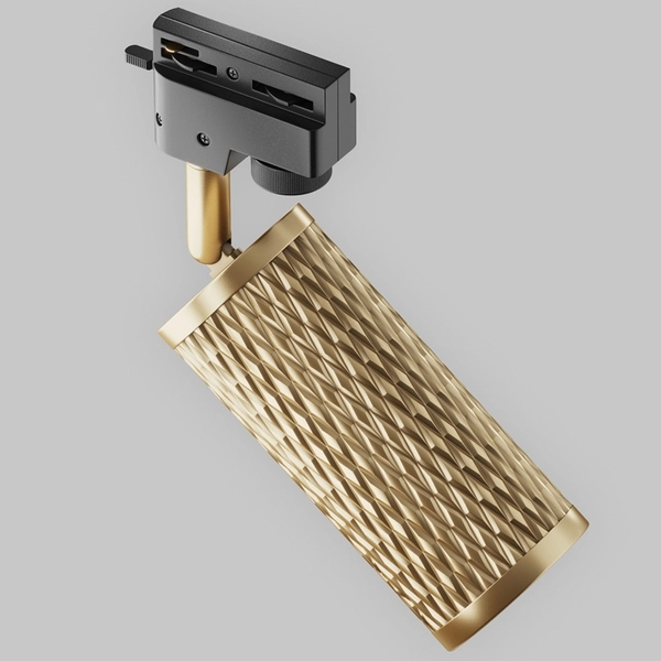 Lampa do szyn 1-fazowych do kuchni Focus TR011-1-GU10-G sopel złota