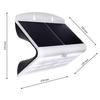 Lampa elewacyjna solarna Butterfly EKO3997 Milagro LED 6,8W IP65 czarna