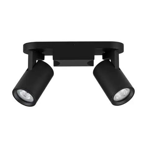 Metalowa lampa sufitowa LUNBIRA LE45660 tubki podwójne czarne