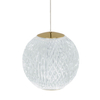 Kulista wisząca lampa EDEM AZ6016 LED 4,2W 3000K złota przezroczysta