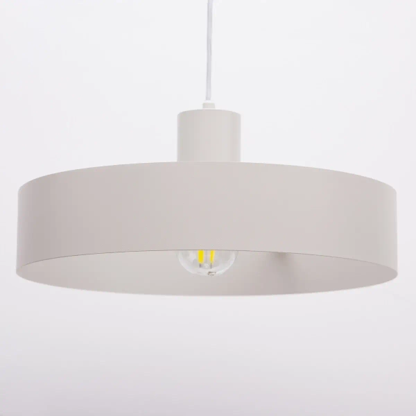 Kuchenna lampa zwisająca Rif L 41436 okrągła nad wyspę szara beżowa