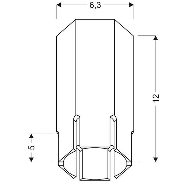 LAMPA sufitowa 2282831 Candellux metalowa OPRAWA downlight tuba czarna