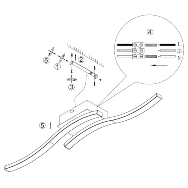 Nowoczesna lampa sufitowa Route R62472107 LED 10W 3000K srebrna