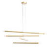 Lampa wisząca Tubo 1072P40 Aldex podłużne zwisy metalowe mosiądz