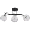 3-punktowa lampa sufitowa 2982/3 BL 8C do salonu czarna chrom