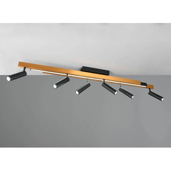 Lampa sufitowa ZENO 648310780 LED 18W+33W 2700-6500K złota czarna